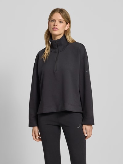 adidas Sportswear Sweatshirt mit Stehkragen und Reißverschluss Black 4