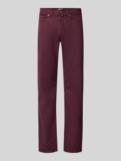 Pierre Cardin Jeansy o kroju straight fit z elastycznej mieszanki bawełny model 'Lyon' Bordowy 2