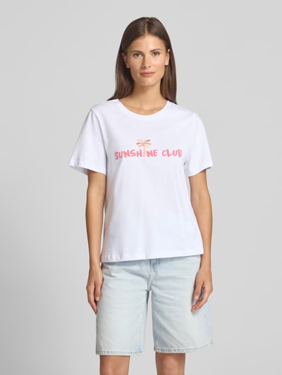 Smith and Soul T-shirt z okrągłym dekoltem Biały 4