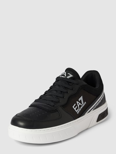 EA7 Emporio Armani Sneakersy z naszywką z logo model ‘SUMMER COURT’ Czarny 1