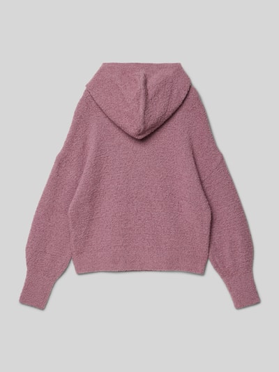 s.Oliver RED LABEL Comfort Fit Hoodie in flauschigem Strick Mauve 3