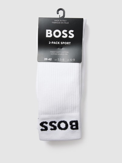 BOSS Sokken met labelprint in een set van 2 paar Wit - 3