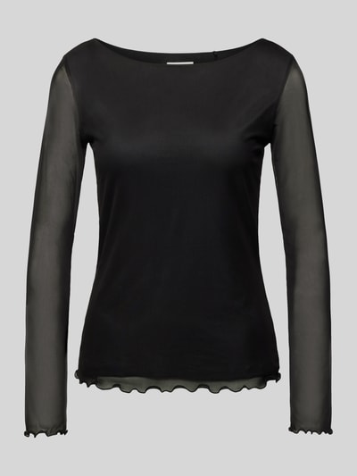 s.Oliver BLACK LABEL Longsleeve mit Allover-Muster Black 1