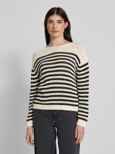 Marc O'Polo Comfort Fit Strickpullover aus Baumwoll-Mix  Black 4