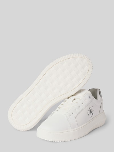 Calvin Klein Jeans Chunky Sneaker mit Label-Print Weiss 4