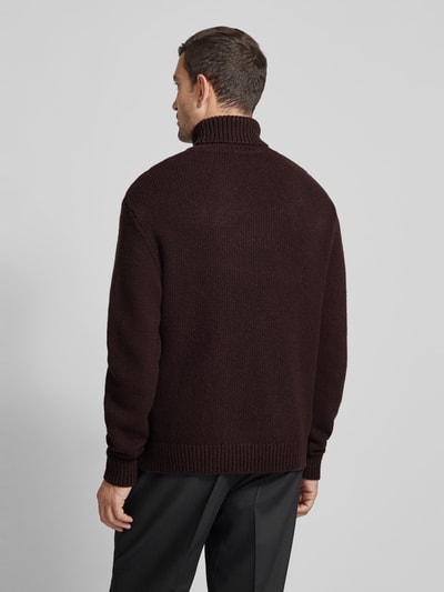 SELECTED HOMME Strickpullover mit Rollkragen Modell 'CODY' Dunkelbraun 5