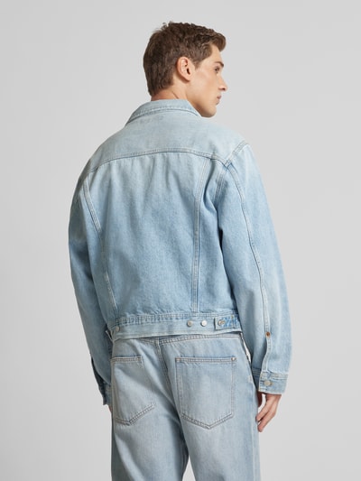 Replay Jeansjacke mit Kentkragen Jeansblau 5