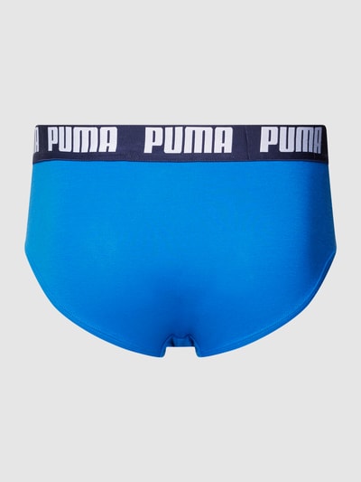 Puma Figi z detalem z logo w zestawie 2 szt. Królewski niebieski 3