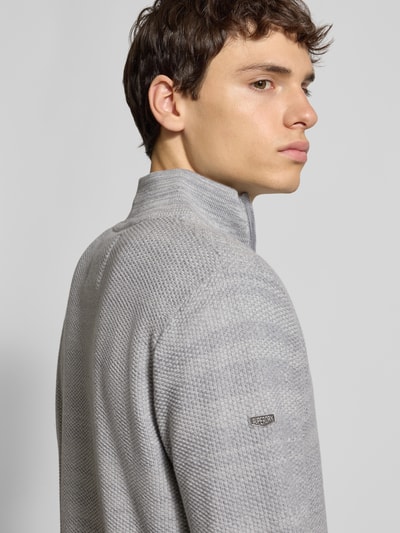 Superdry Troyer mit Stehkragen Hellgrau 3