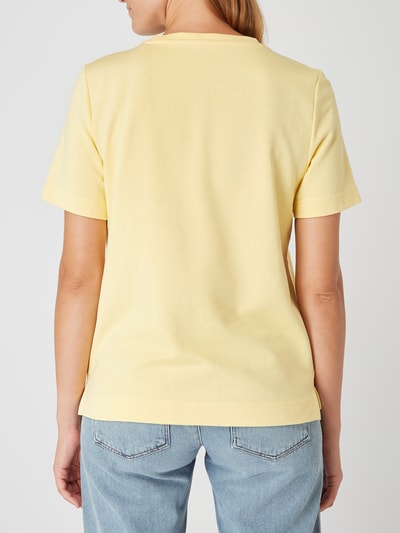 Tom Tailor T-shirt met pima-katoen  Pastelgeel - 5