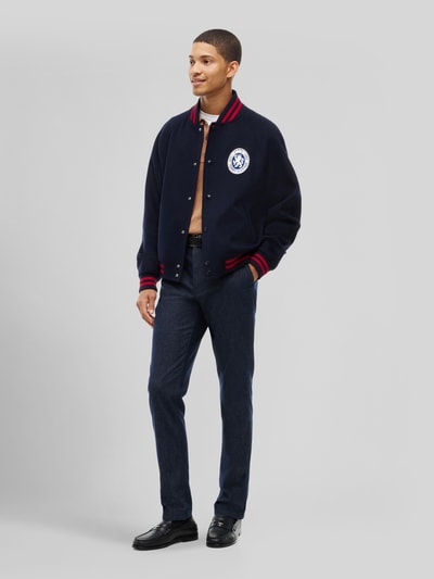 Tommy Hilfiger Slim Fit Gerade Hose aus Baumwoll-Mix mit Viskose-Anteil Modell 'DENTON' Marine 1
