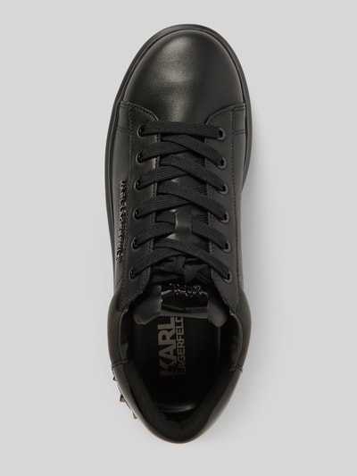 Karl Lagerfeld Ledersneaker mit Label-Applikation Black 3