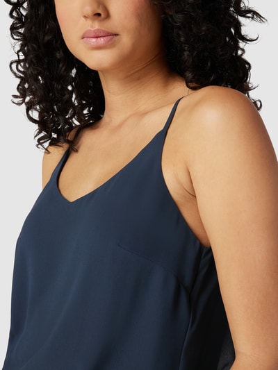 Soft Rebels Blousetop met verstelbare spaghettibandjes Marineblauw - 3
