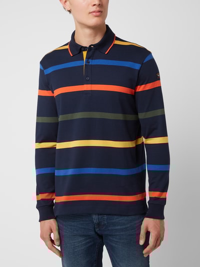 Paul & Shark Poloshirt mit langen Ärmeln Marineblau 4