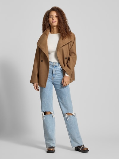 Only Regular fit lange jas in trenchcoatstijl, model 'AUGUSTA' Camel - 1