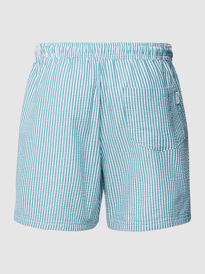 Jack & Jones Badehose mit Label-Stitching Modell 'FIJI' Helltuerkis 3