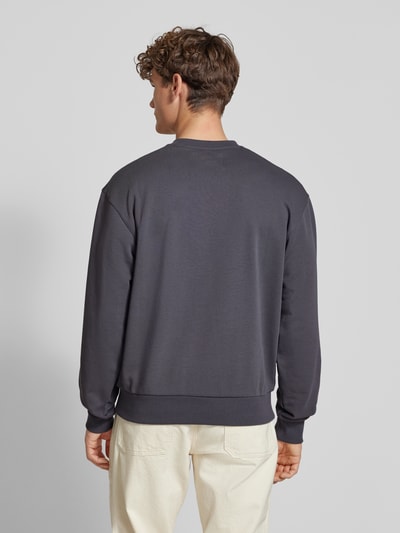 CHAMPION Sweatshirt mit Label-Stitching Anthrazit 5