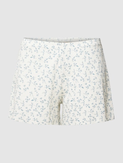 Review Shorts mit Strukturmuster Eisblau 2