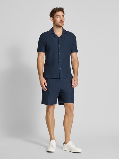 JOOP! Collection Korte broek met elastische band en achterzak Marineblauw - 1