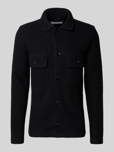 SELECTED HOMME Regular fit overhemdjack van zuivere wol, model 'NEALY' Zwart - 2