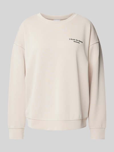 Jake*s Collection Sweatshirt mit Statement-Detail Ecru 2