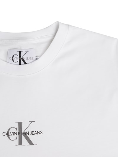 Calvin Klein Jeans T-shirt z nadrukiem z logo Biały 2