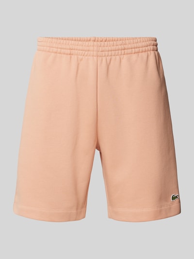 Lacoste Regular Fit Sweatshorts mit elastischem Bund Rostrot 1