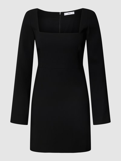 Mango Minikleid mit Square-Neck-Ausschnitt Modell 'SKY' Black 2