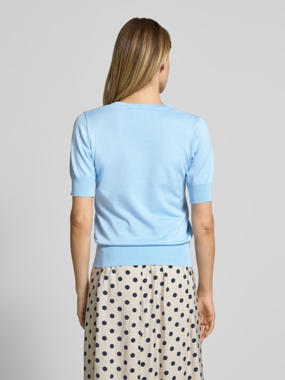 FREE/QUENT Gebreid shirt met V-hals model 'Katie' Lichtblauw - 5