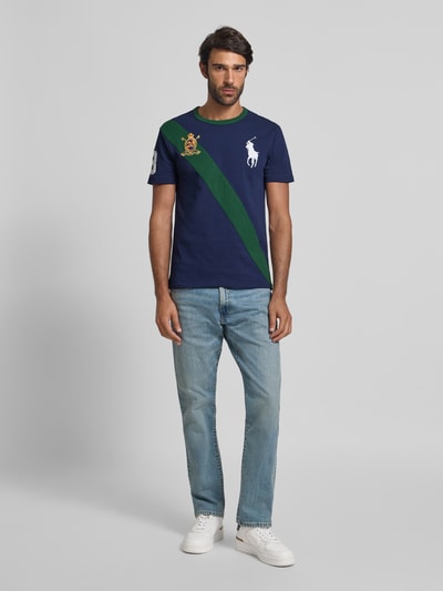 Polo Ralph Lauren T-shirt met labelstitching Marineblauw - 1