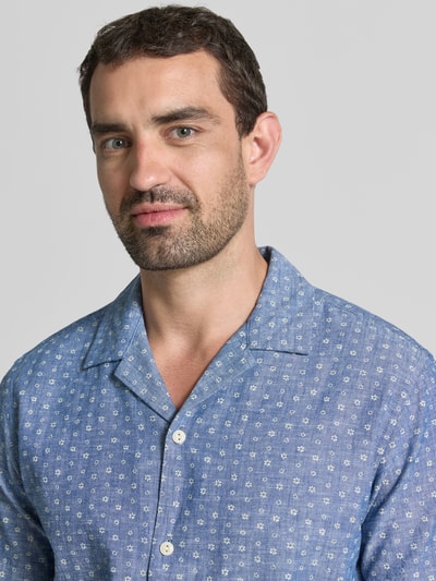 JACK & JONES Premium Koszula casualowa o kroju regular fit z mieszanki bawełny i lnu model 'SUMMER' Jasnoniebieski 3