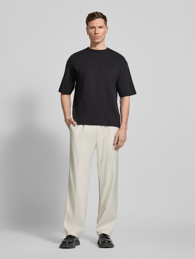 Jake*s Studio Men Relaxed Fit T-Shirt aus reiner Baumwolle Black 1