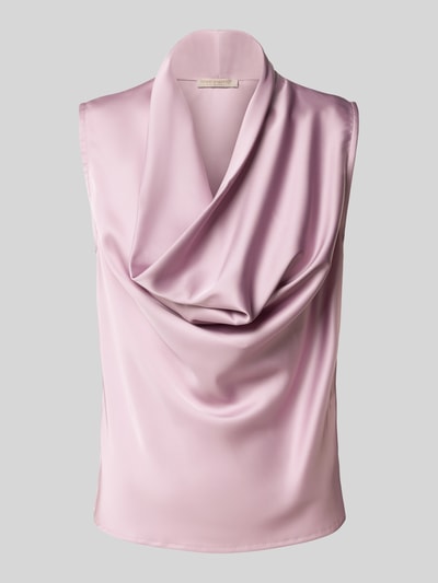 Rinascimento Regular fit blouse met watervalhals Oudroze - 2