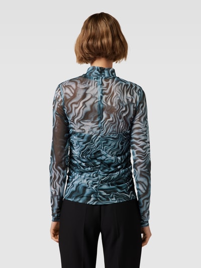 Gestuz Shirt met all-over print en motiefprint Lichtblauw - 5