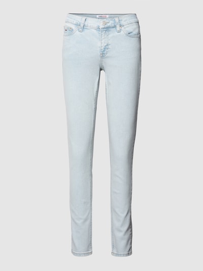 Tommy Jeans Skinny Fit Jeans mit 5-Pocket-Design Modell 'NORA' Hellblau 2