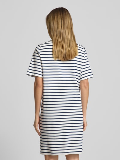 Weekend Max Mara Sukienka T-shirtowa o długości do kolan z bocznymi marszczeniami model ‘PIREO’ Biały 5