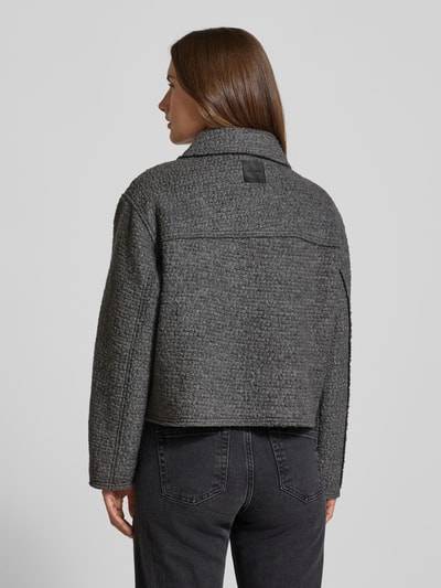 MOS MOSH Kurtka z wykładanym kołnierzem model ‘Juliette’ Ciemnoszary 5