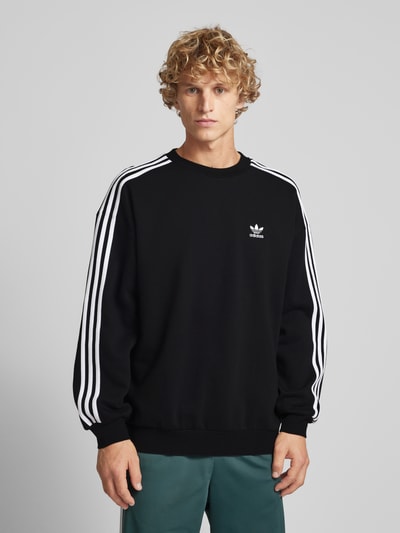 adidas Originals Oversized sweatshirt met ribboorden Zwart - 4