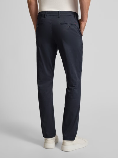 Tommy Hilfiger Straight fit chino van katoenmix Donkerblauw - 5