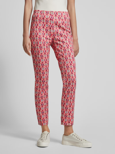 Raffaello Rossi Broek met all-over motief, model 'PENNY' Felroze - 4