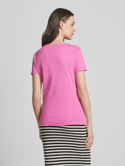 Montego T-Shirt in Melange-Optik Pink 5