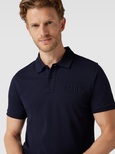 GANT Poloshirt mit Label-Stitching Marine 3