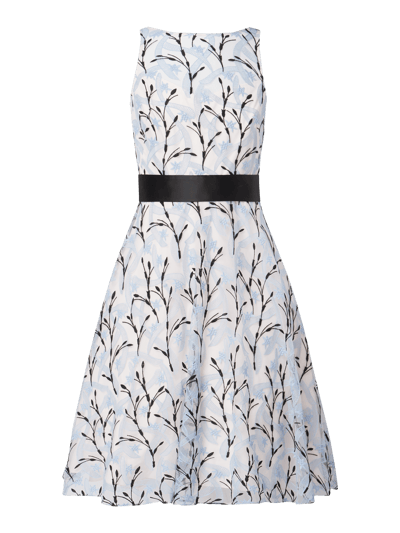 Coast Cocktailkleid mit floralen Stickereien Hellblau 2