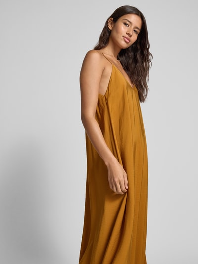 INFLUENCER'S CHOICE BY P&C* Długa sukienka na regulowanych, cienkich ramiączkach Camel 3