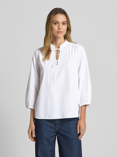 Tom Tailor Loose fit blouse van katoenmix Wit - 4