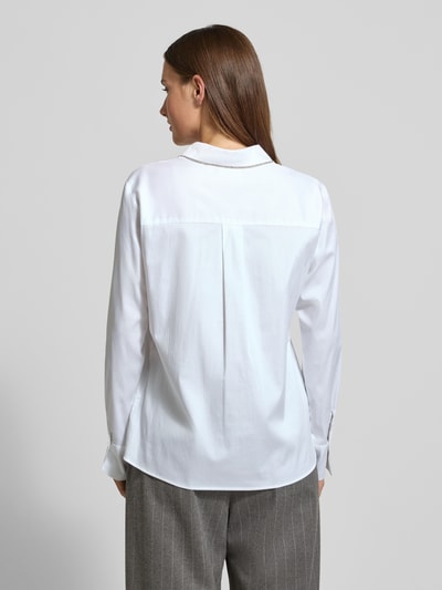 comma Regular fit blouse met siersteentjes Wit - 5