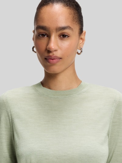 BOSS Regular Fit Pullover aus reiner Schurwolle Modell 'Ferpina' Lind 3