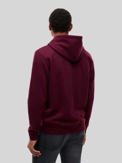 Tommy Jeans Regular fit hoodie met logo-opschrift Bordeaux - 5