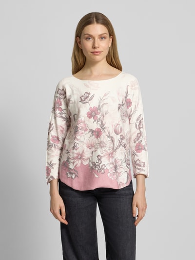 ZABAIONE Pullover van viscosemix, model 'El44ena' Oudroze - 4