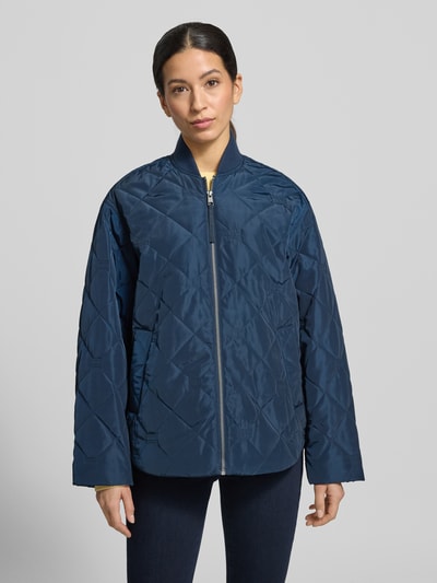 Tommy Hilfiger Krój regular fit bomberka ze stylu college z kołnierzem Granatowy 4